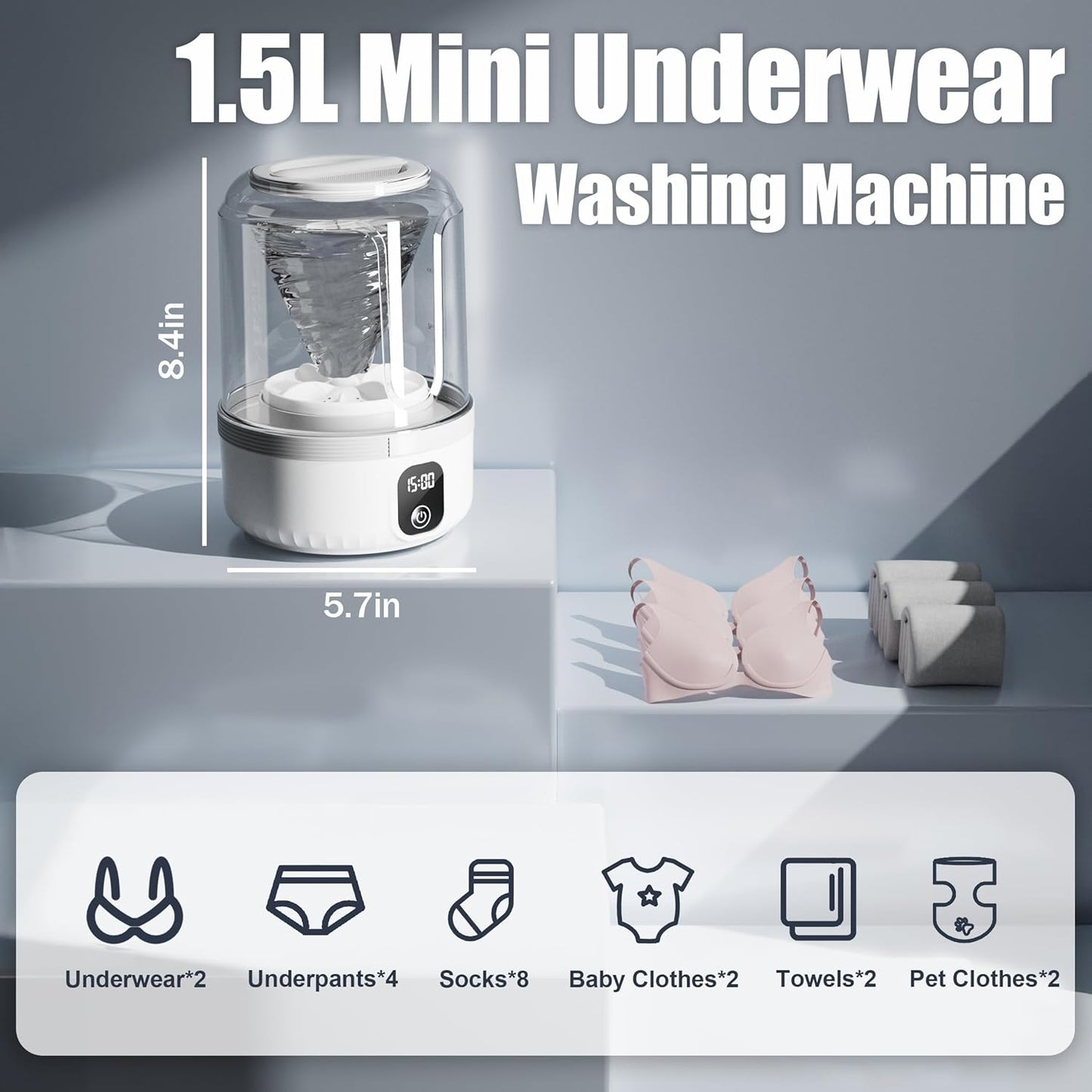 WashPod™ - Mini Portable Washing Machine