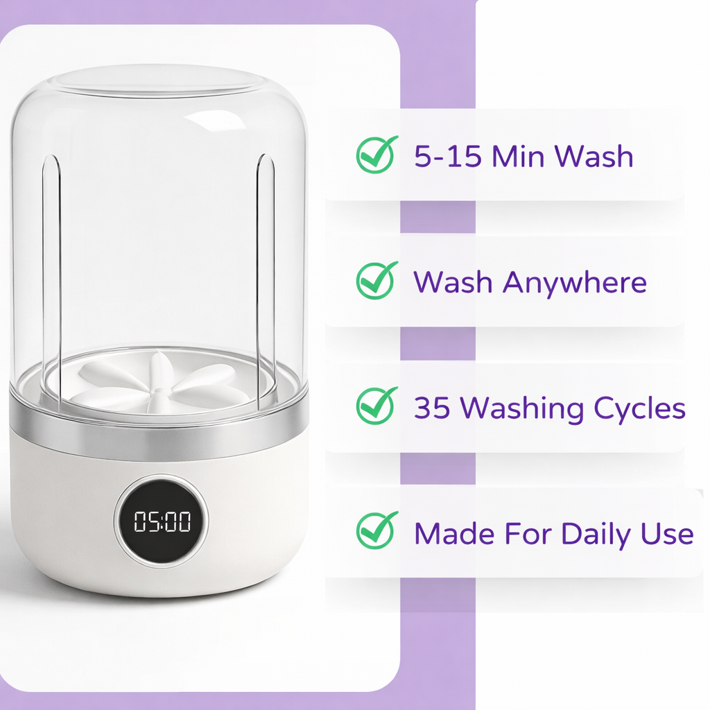 WashPod™ - Mini Portable Washing Machine