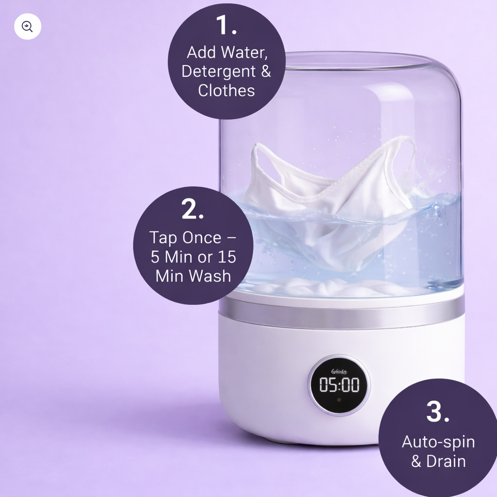 WashPod™ - Mini Portable Washing Machine