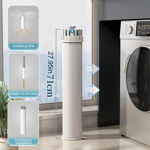 Homes Premium Aluminium Foldable Clothes Drying Stand with 12 Foldable Rods