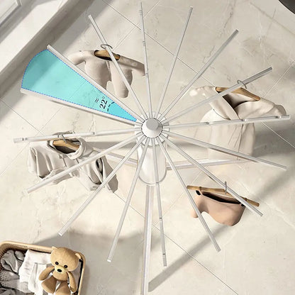 Homes Premium Aluminium Foldable Clothes Drying Stand with 12 Foldable Rods