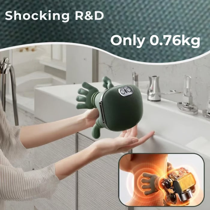 3D Shiatsu Neck & Shoulder Massager with Soothing Heat - Deep Tissue Kneading for Back & Neck Pain Relief